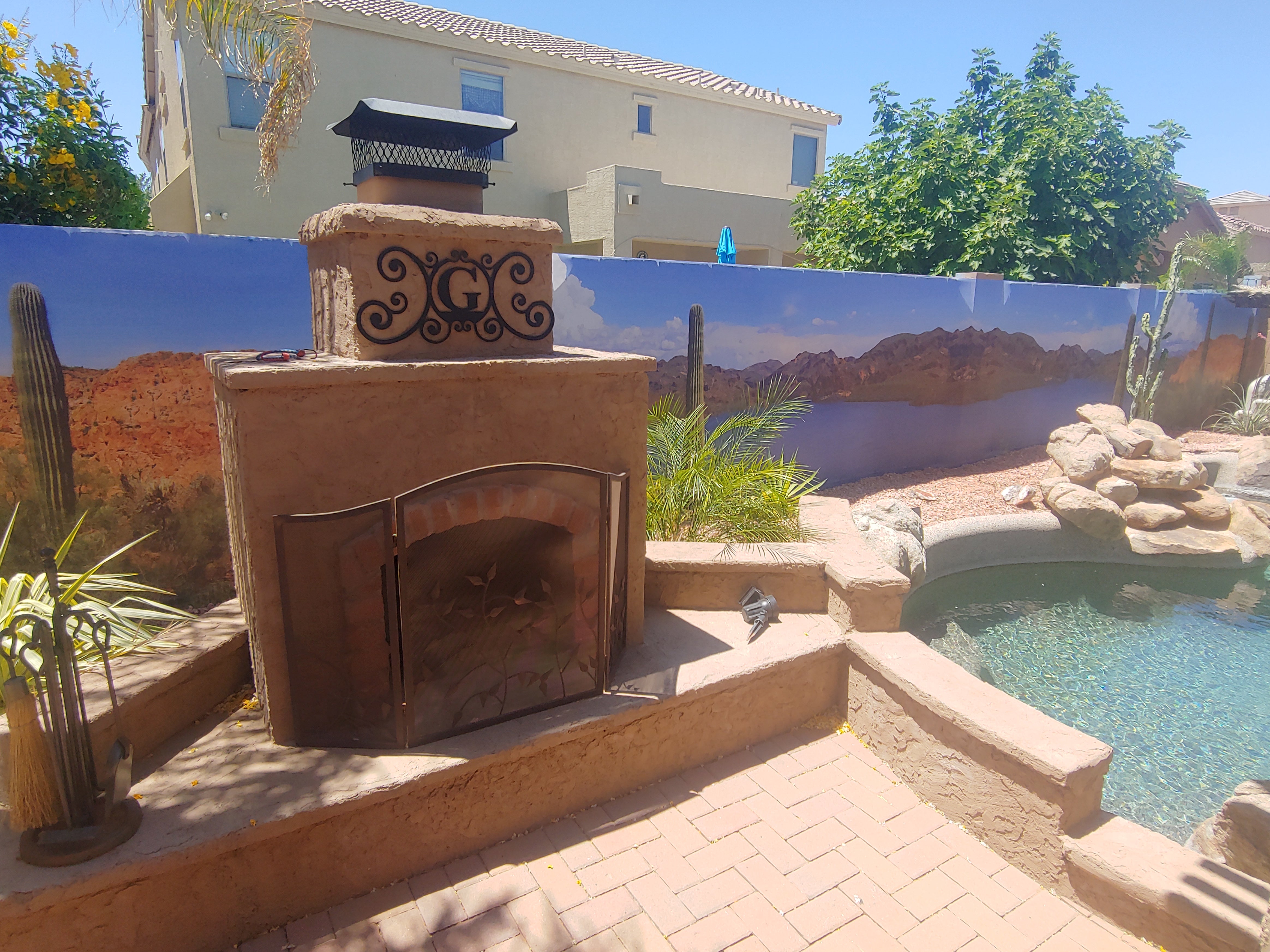 5652 - Desert Waters at Saguaro, Arizona, Panoramic