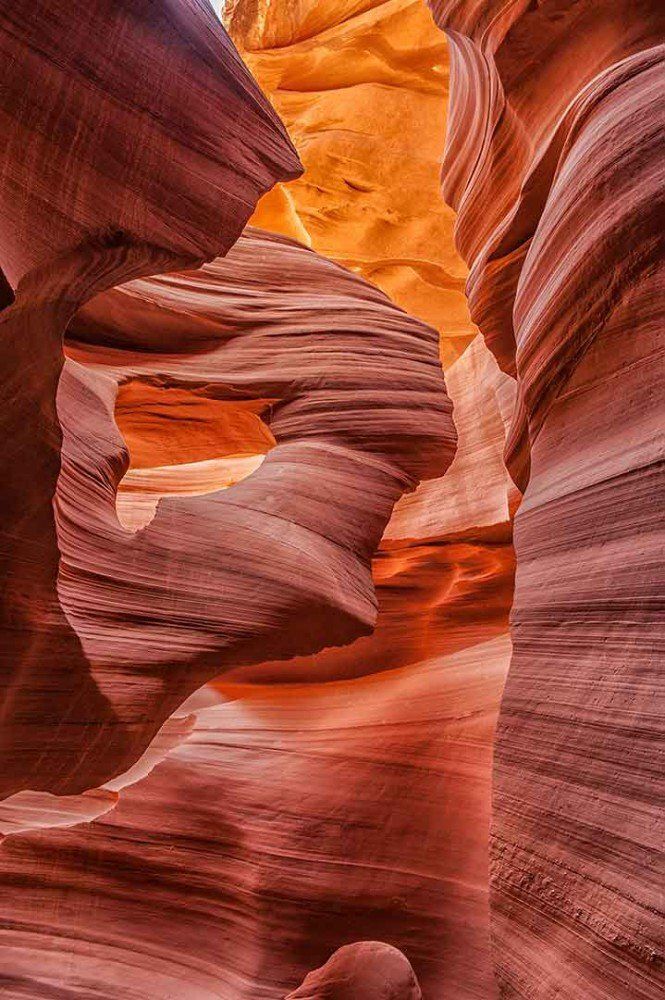 Lower Antelope Canyon mural with vibrant Pocahontas formation, ideal for indoor and outdoor spaces.