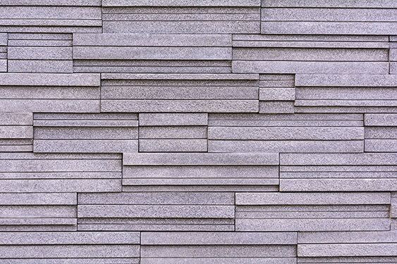 Modern facade mural with long tiles, perfect for indoor or outdoor spaces.