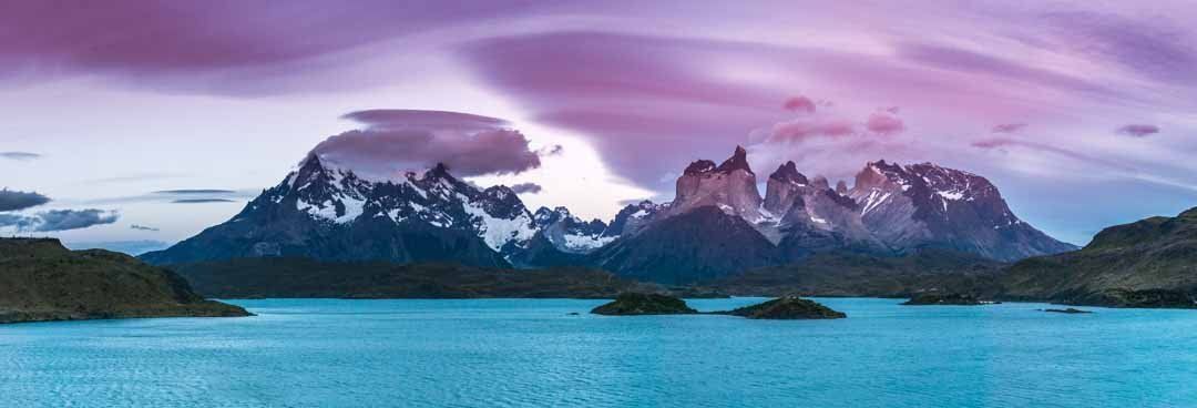 Majestic Torres Del Paine Mountains, offering a dramatic and awe-inspiring landscape for mural art.