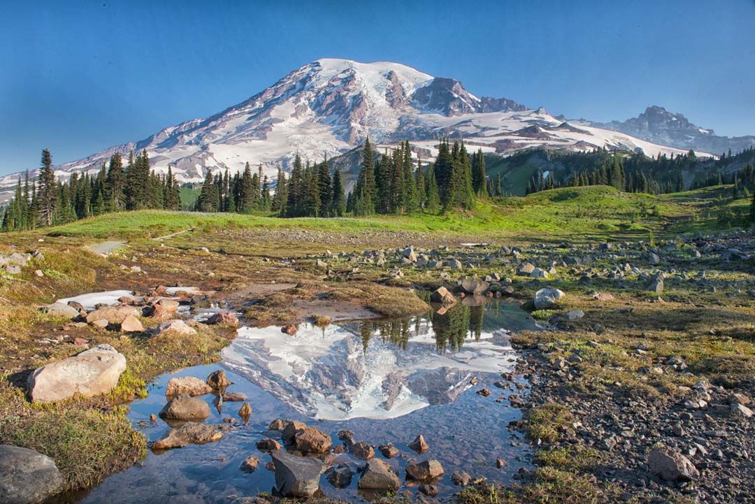 0122 - Mount Rainier Reflections, Washington, KC, Square
