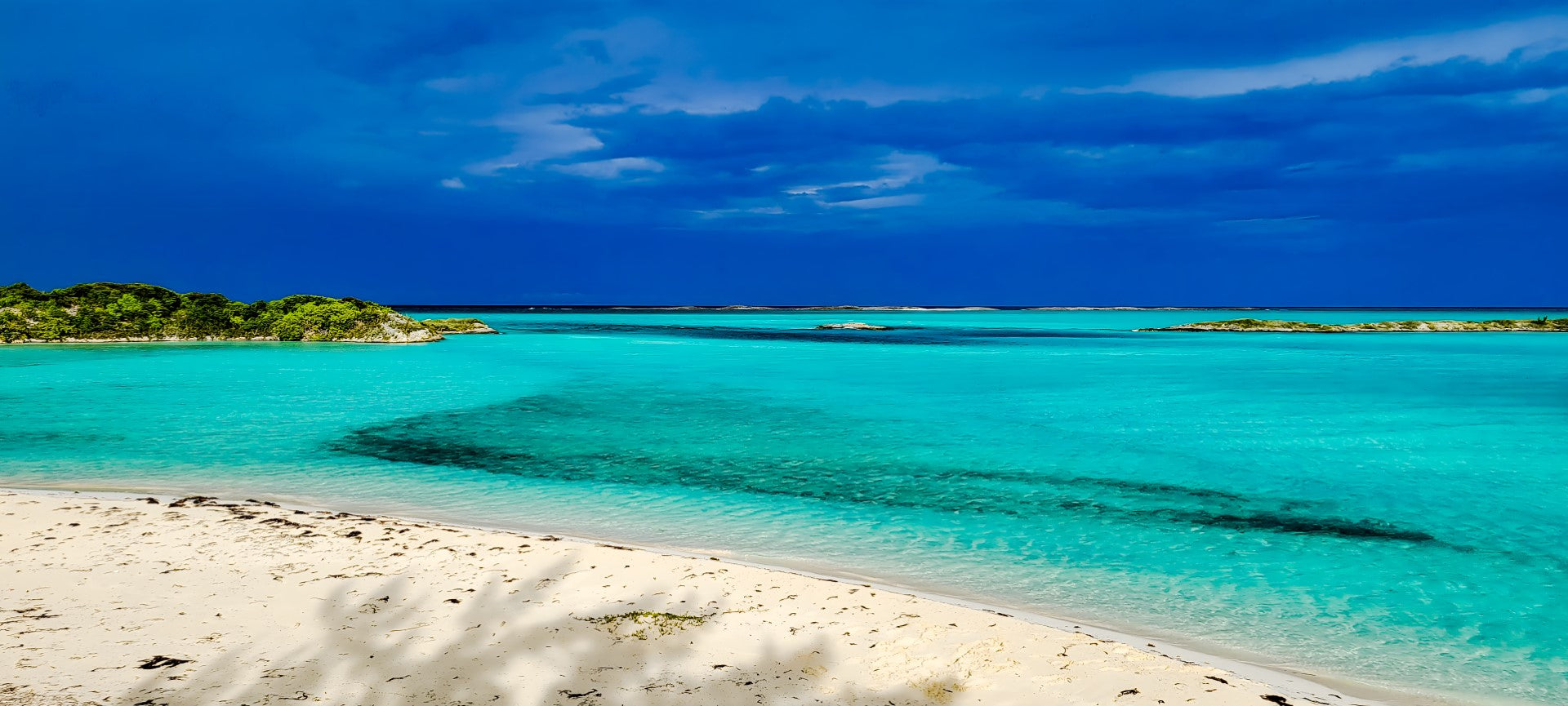 0603 - Exuma Cays Shoreline, Bahamas, SC, Panoramic
