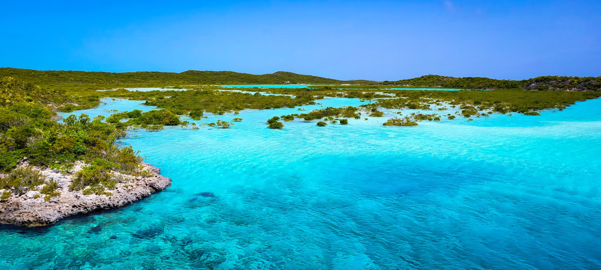 0608 - Chalk Sound Island Hopping, Turks and Caicos, SC, Panoramic