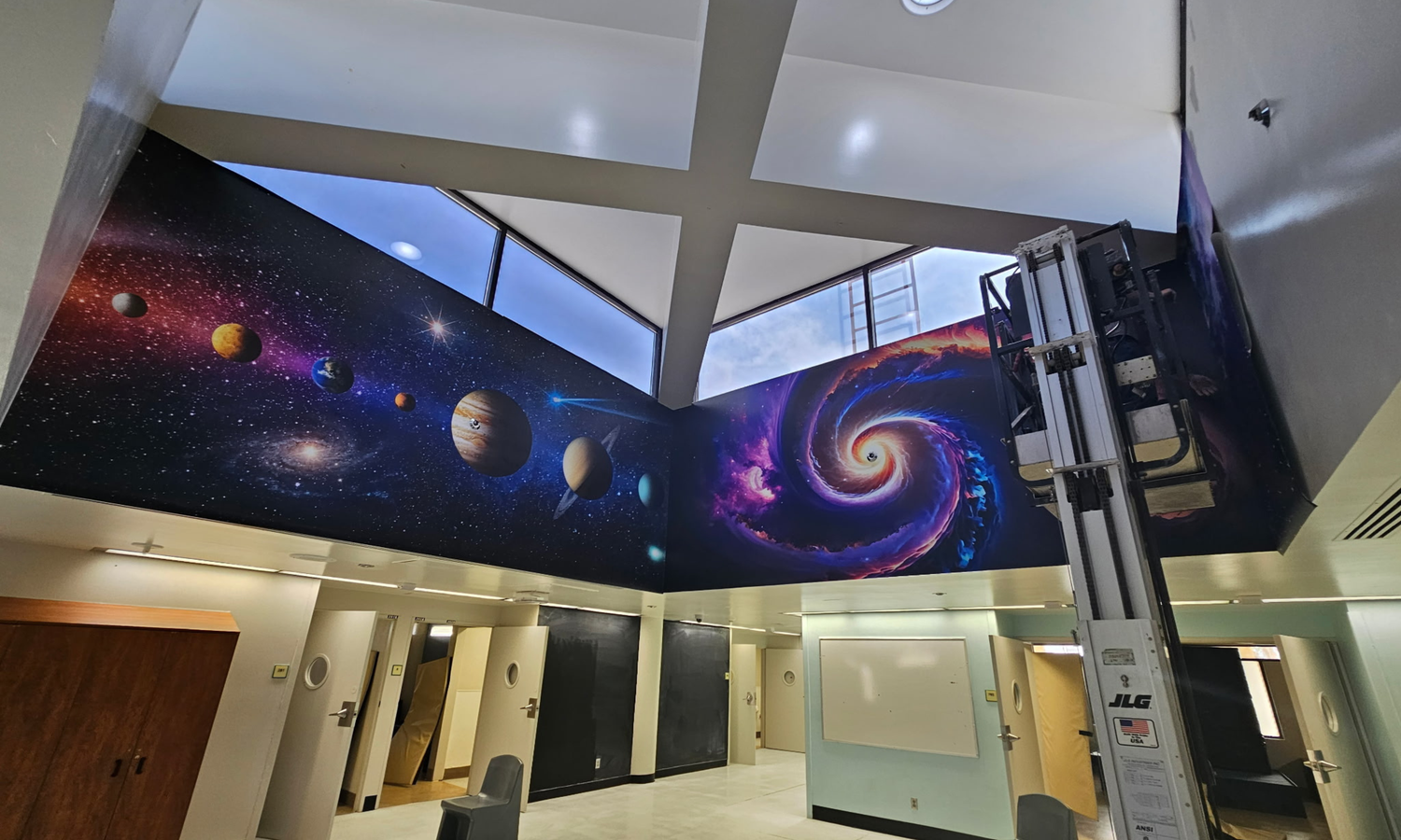Space Planets Indoor Mural