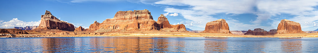 9697, Lake Powell Canyon Peaks, Arizona & Utah, Panoramic