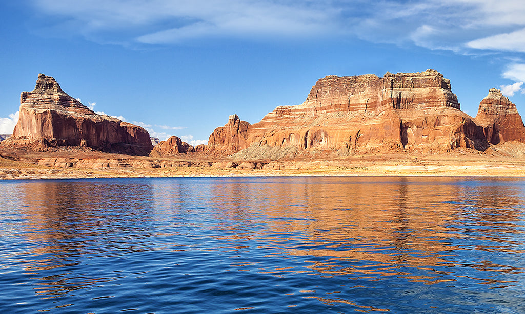 9697, Lake Powell Canyon Peaks, Arizona & Utah, Panoramic