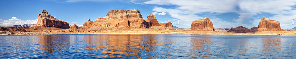 9697, Lake Powell Canyon Peaks, Arizona & Utah, Panoramic