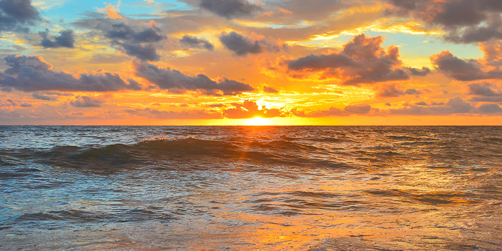 0079, Ocean Sunset Serenity, Panoramic