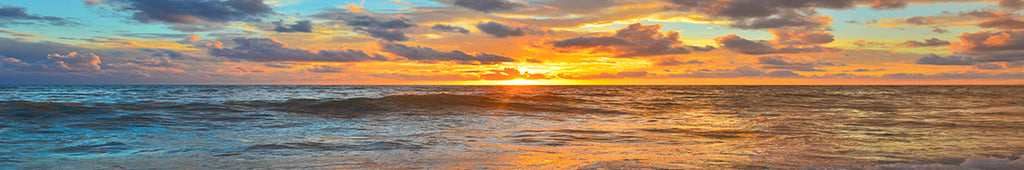 0079, Ocean Sunset Serenity, Panoramic