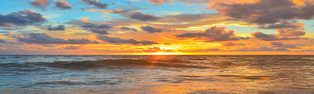 0079, Ocean Sunset Serenity, Panoramic
