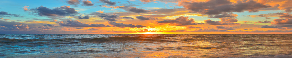 0079, Ocean Sunset Serenity, Panoramic
