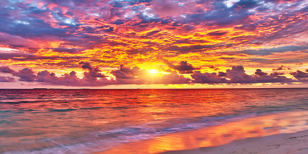 2960, Tropical Twilight, Maldives, Panoramic