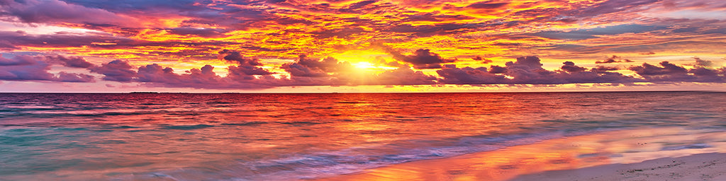 2960, Tropical Twilight, Maldives, Panoramic