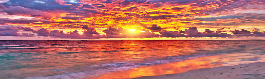 2960, Tropical Twilight, Maldives, Panoramic