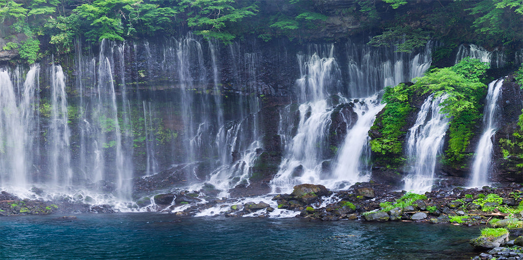 3578, Shiraito Cascades, Japan, Panoramic