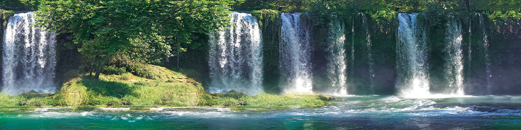 5879, Tranquil Duden Waterfall, Turkey, Panoramic