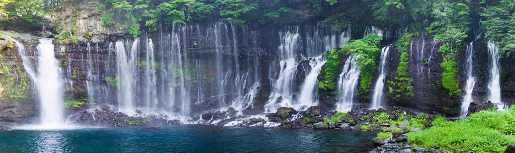 3578, Shiraito Cascades, Japan, Panoramic