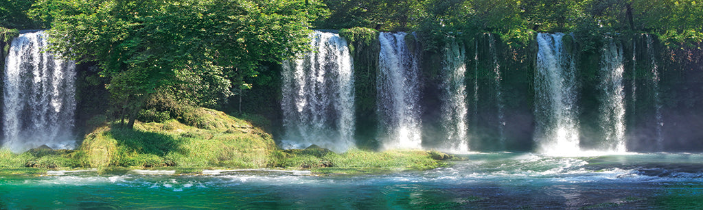 5879, Tranquil Duden Waterfall, Turkey, Panoramic
