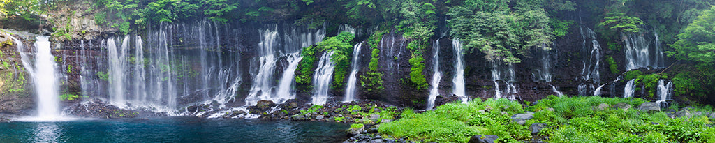 3578, Shiraito Cascades, Japan, Panoramic